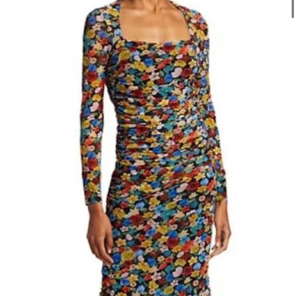 Ganni mesh bodycon dress